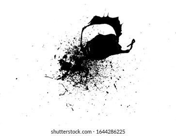 Grunge Distressed Splatter Splash Background
