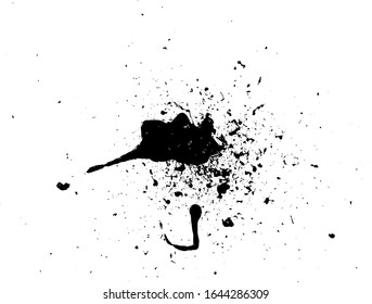 Grunge Distressed Splatter Splash Background