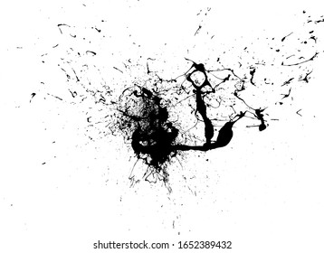 Grunge Distressed Splatter Splash Stain