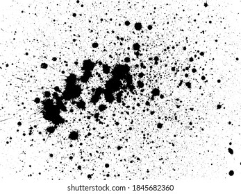 Grunge Distressed Splatter Splash Stain Stock Vector (Royalty Free ...