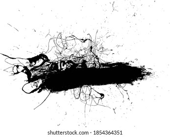 Grunge Distressed Splatter Splash Stain