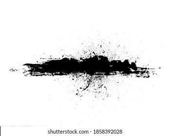 Grunge Distressed Splatter Splash Stain Banner
