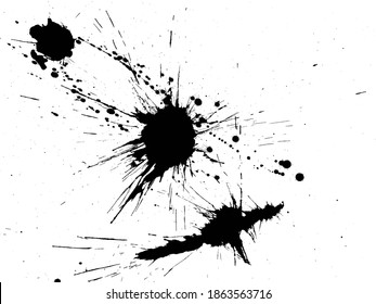 Grunge Distressed Splatter Splash Stain