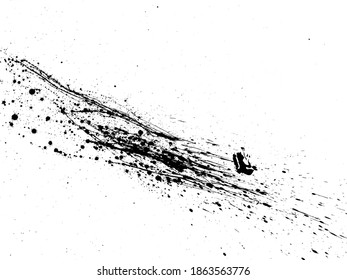 Grunge Distressed Splatter Splash Stain