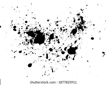 Grunge Distressed Splatter Splash Stain Stock Vector (Royalty Free ...