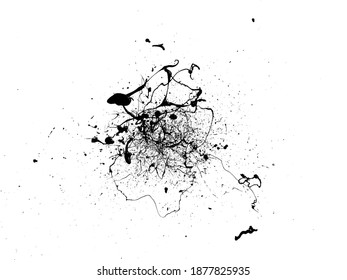 Grunge Distressed Splatter Splash Stain