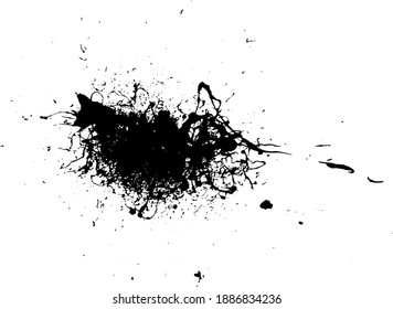 Grunge Distressed Splatter Splash Stain