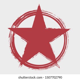 Grunge distressed star background design