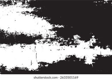 Texture grunge habillée, arrière-plan noir et blanc rayé et altéré