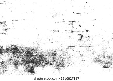 Grunge distressed texture overlay in black and white with distressed, background