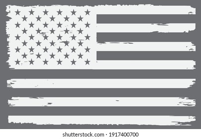 Grunge Distressed USA Flag Background.