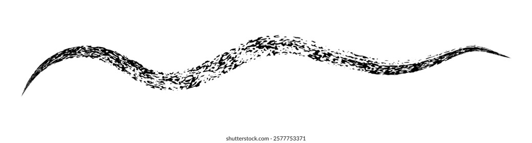 Grunge doodle line vector illustration scribble underline brush stroke