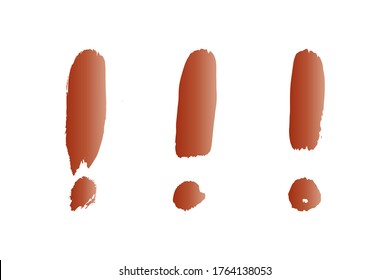 Grunge doodle sketch exclamation and question marks vector set. Collection of question mark and exclamation marks illustration.