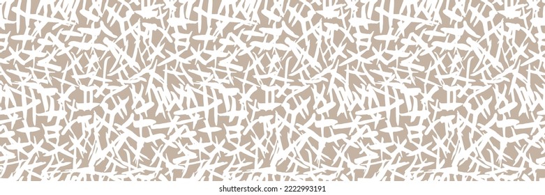 Grunge doodles pattern. Modern fabric design. Tribal ornament seamless pattern. Grunge ethnic background. Contemporary ornaments pattern. 80s, 90s clothes fabric. Boho hippie style.