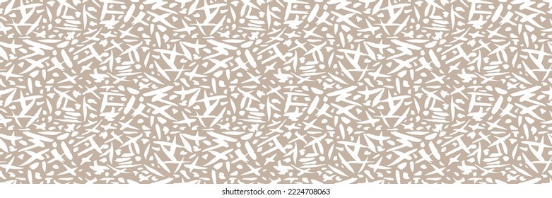 Patrón de garabatos. Diseño de tela moderna. Rama tribal sin fisuras. Origen étnico oscuro. Patrón de ornamentos contemporáneos. Tejidos de ropa de los 80, 90. Estilo hippie boho.