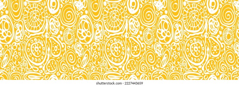 Grunge-Doodles-Muster. Modernes Stoffdesign. Tribal Ornament nahtlose Muster. brüchiger ethnischer Hintergrund. Zeitgenössische Ziermuster. 80er, 90er Kleidungsgewebe. Boho Hippie-Stil.