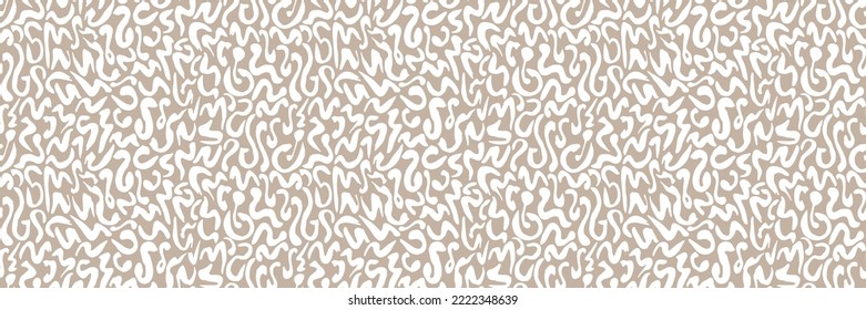 Grunge doodles pattern. Tribal ornament seamless pattern. Grunge ethnic background. Boho hippie style pattern. Modern fabric design. 80s or 90s clothes fabric. Contemporary ornaments.