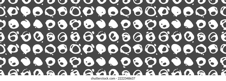 Grunge doodles pattern. Tribal simple ornament seamless pattern. Grunge ethnic background. Simple doodle pattern. Modern fabric design. 80s or 90s clothes fabric. Contemporary ornaments.