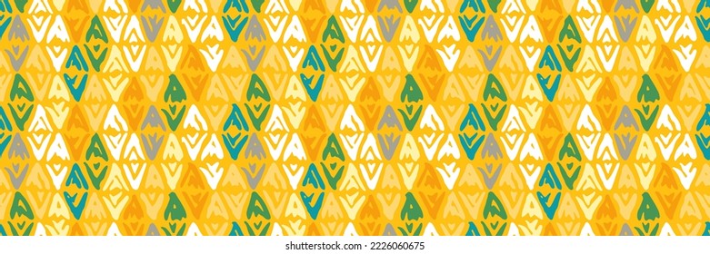 Grunge doodles pattern. Tribal simple ornament seamless pattern. Grunge ethnic background. Simple doodle pattern. Modern fabric design. 80s or 90s clothes fabric. Contemporary ornaments.