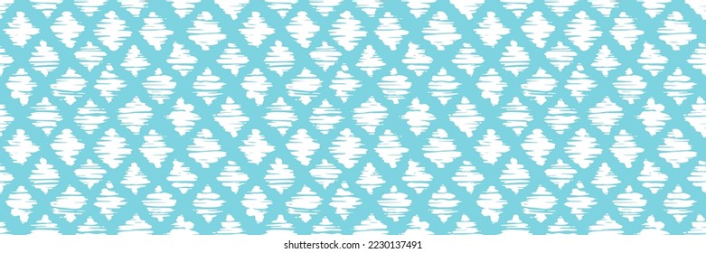 Grunge doodles pattern. Tribal simple ornament seamless pattern. Grunge ethnic background. Simple ikat doodle pattern. Modern fabric design. 80s or 90s clothes fabric. Contemporary ornaments.