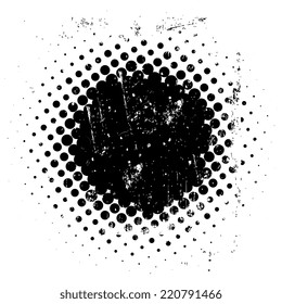 Grunge dot background
