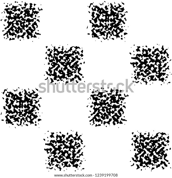 Grunge Dot Texture Pattern Black White Stock Vector Royalty