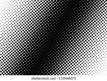 Fondo De Puntos Grunge. Resumen de la superposición en blanco y negro. Patrón de puntos. Textura moderna de moda. Ilustración del vector