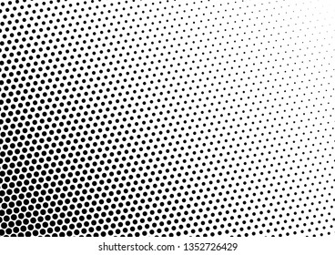 Grunge Dots Background. Abstract Fade Backdrop. Pop-art Texture. Monochrome Points Overlay. Vector illustration