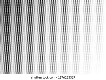 Grunge Dots Background. Black and White Fade Backdrop. Monochrome Modern Texture. Halftone Pattern. Vector illustration