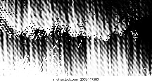 Fundo dos Pontos Grunge. Padrão de pontos pretos e brancos. Textura Desbotada. Sobreposição de gradiente. Ilustração do vetor Eps 10