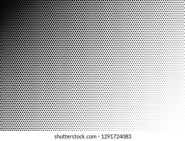 Grunge Dots Background. Distressed Black and White Backdrop. Abstract Pattern. Vintage Fade Overlay. Vector illustration