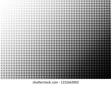 Grunge Dots Background. Fade Points Backdrop. Abstract Pattern. Modern Pop-art Texture. Vector illustration