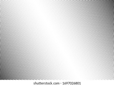 Grunge Dots Background. Gradient Texture. Black and White Backdrop. Distressed Overlay. Vector illustration