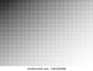 Grunge Dots Background. Gradient Vintage Backdrop. Points Pattern. Distressed Texture. Vector illustration