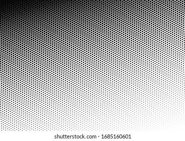 Grunge Dots Background. Halftone Backdrop. Points Overlay. Fade Monochrome Pattern. Vector illustration