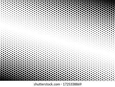 Fondo De Puntos Grunge. Patrón de puntos modernos. Fondo de degradado abstracto. Textura de moda vintage. Ilustración del vector