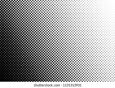 Grunge Dots Background. Modern Vintage Pattern. Fade Backdrop. Black and White Points Overlay. Vector illustration