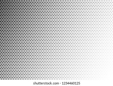 Grunge Dots Background. Monochrome Backdrop. Points Overlay. Gradient Pattern. Vector illustration