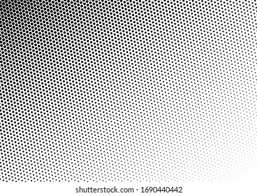 Grunge Dots Background. Monochrome Pattern. Fade Backdrop. Distressed Texture. Vector illustration