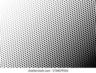 Grunge Dots Background. Monochrome Pattern. Points Modern Backdrop. Gradient Overlay. Vector illustration