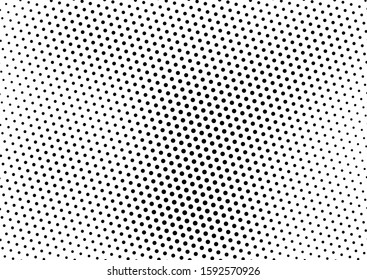 Grunge Dots Background. Points Black and White Backdrop. Modern Texture. Vintage Overlay. Vector illustration