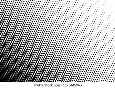 Grunge Dots Background. Points Overlay. Black and White Abstract Pattern. Pop-art Gradient Texture. Vector illustration