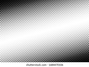 Grunge Dots Background. Pop-art Pattern. Points Black and White Overlay. Abstract Backdrop. Vector illustration