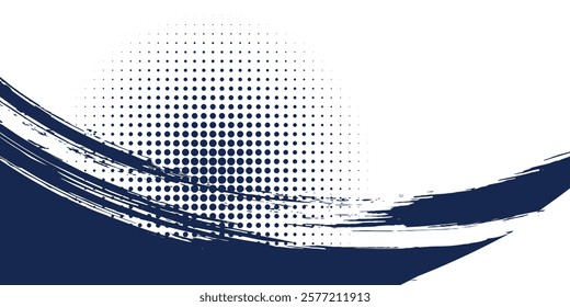 grunge Dots halftone white and blue color pattern gradient grunge texture background. Dots pop art comics sport style vector illustration. eps 10