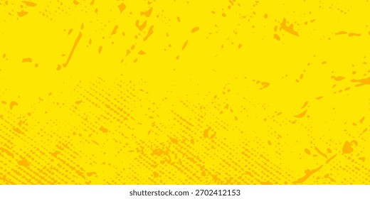 Grunge puntos medio tono fondo amarillo con fondo naranja con textura