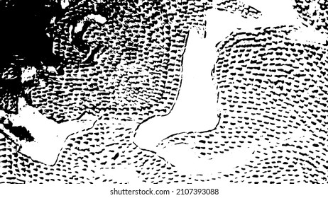 Grunge dots and points vector texture background. Abstract overlay. Vintage backdrop. Vector graphic illustration with transparent white. EPS10.