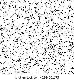 Grunge dots and points vector texture background. Abstract grainy overlay. Vintage grain backdrop. Vector graphic illustration with transparent white. EPS10.