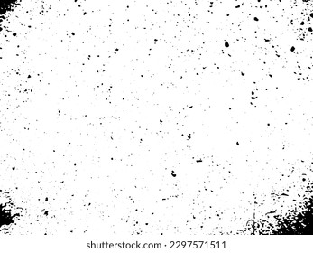 Grunge dots and points vector texture background. Abstract grainy overlay. Vintage grain backdrop. Vector graphic illustration with transparent white. EPS10.