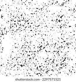 Grunge dots and points vector texture background. Abstract grainy overlay. Vintage grain backdrop. Vector graphic illustration with transparent white. EPS10.