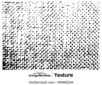 Grunge dots texture background - abstract isolated stock vector template - easy to use